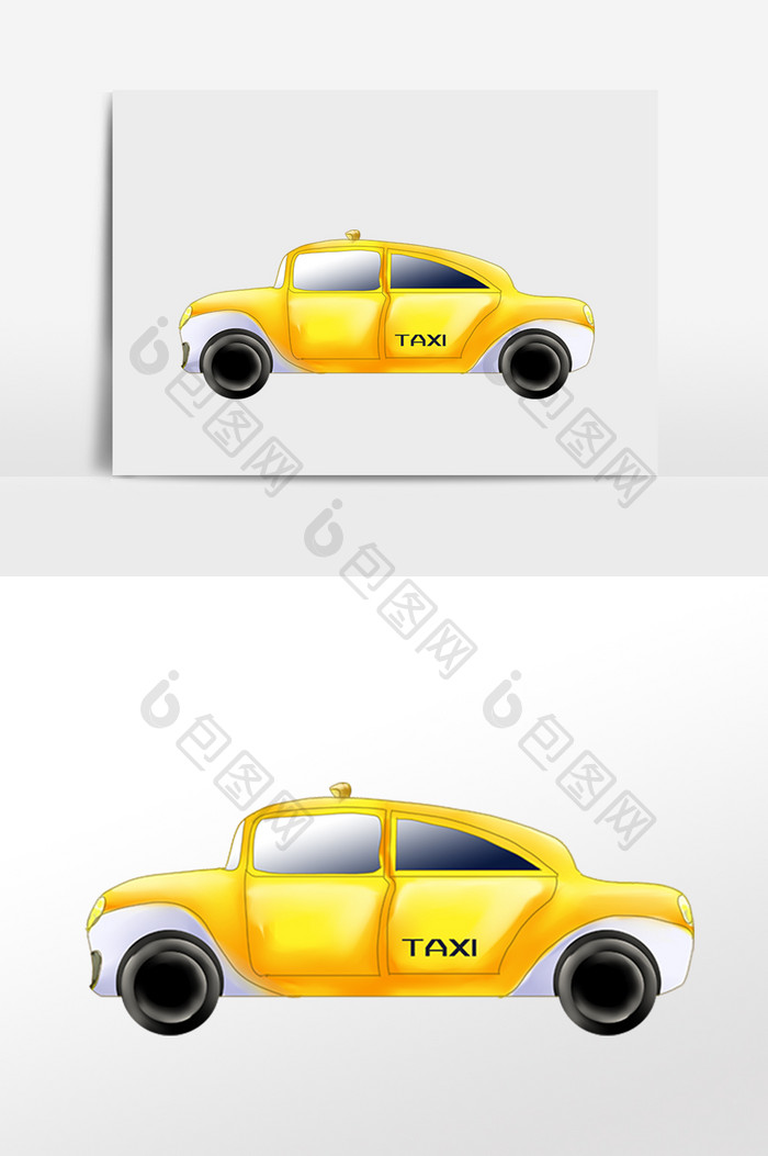交通工具黄色出租车