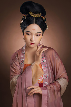 宫廷侍女形象中秋节唐代仕女桂花树下品月饼唐代朝代唐朝美女热门专题