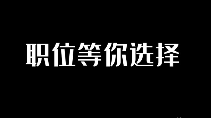 招聘文字快闪宣传片头AE模板