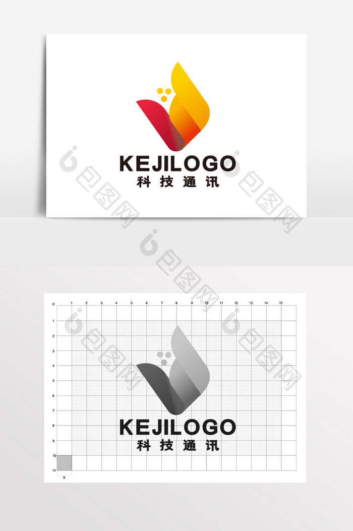 科技通讯花朵电器互联网LOGO标志VI