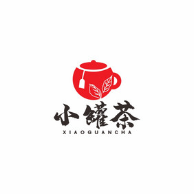 小罐茶茶楼茶叶茶馆LOGO标志VI