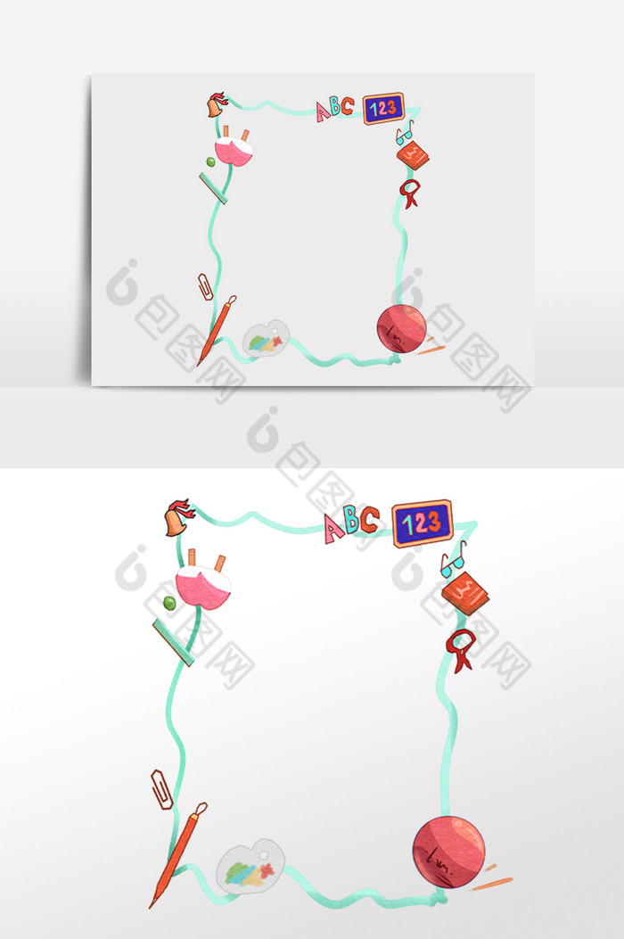 学习文具边框图片图片
