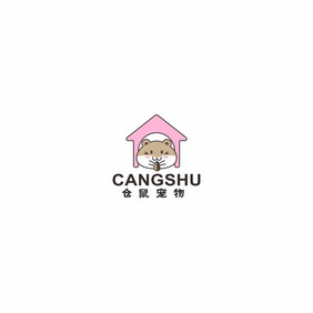 仓鼠宠物店龙猫用品LOGO标志VI