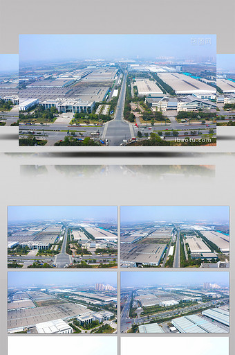 4K航拍成都现代化工业园视频素材图片