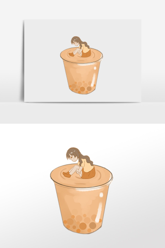 奶茶kt板图片