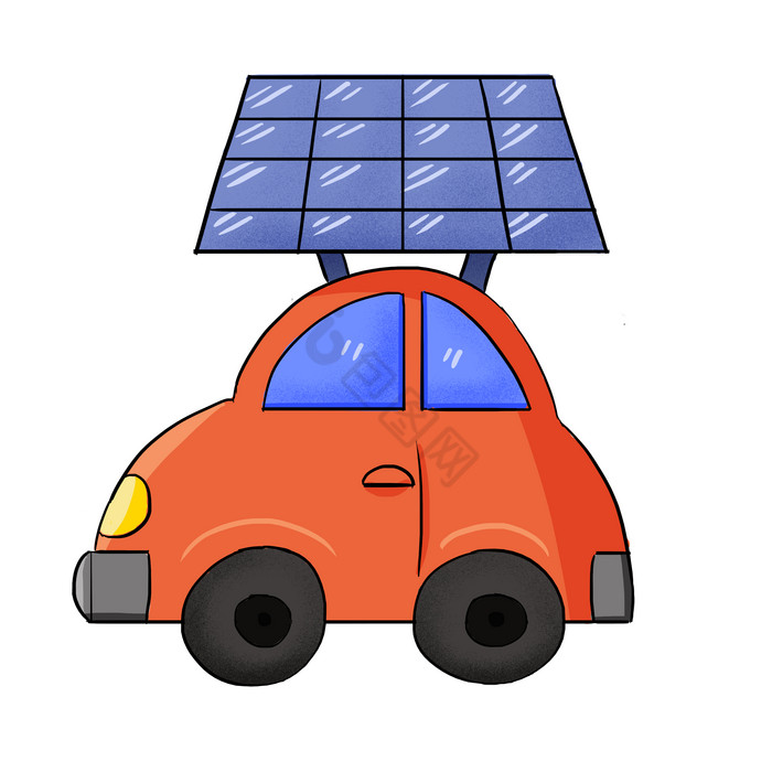 电动汽车充电太阳能电池图片