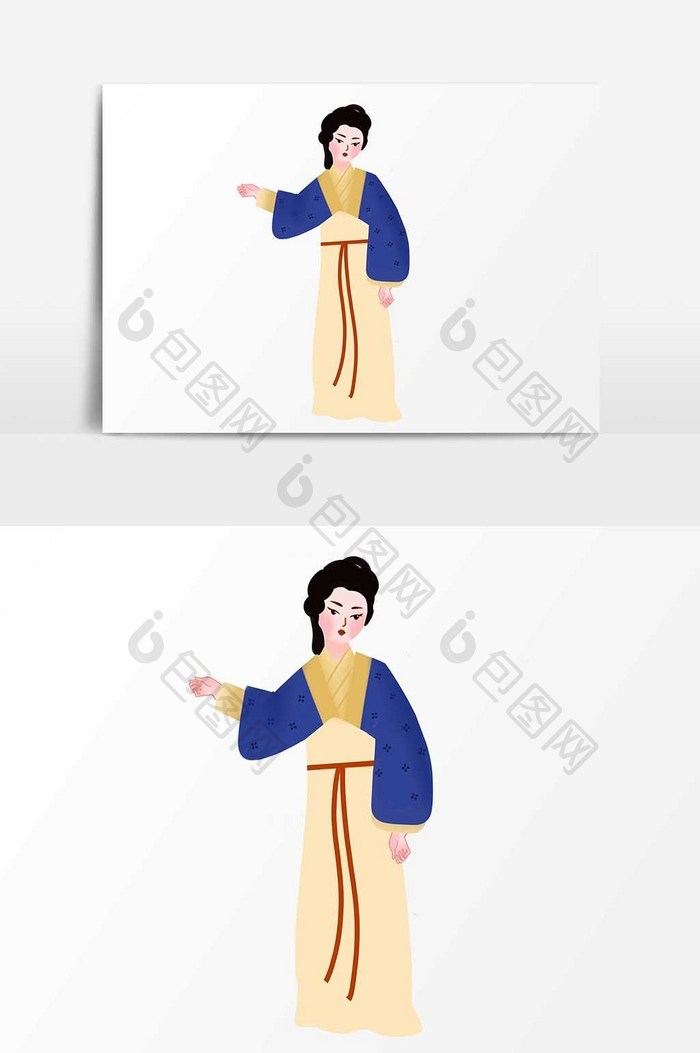 中国风古代仙女仕女汉服元素