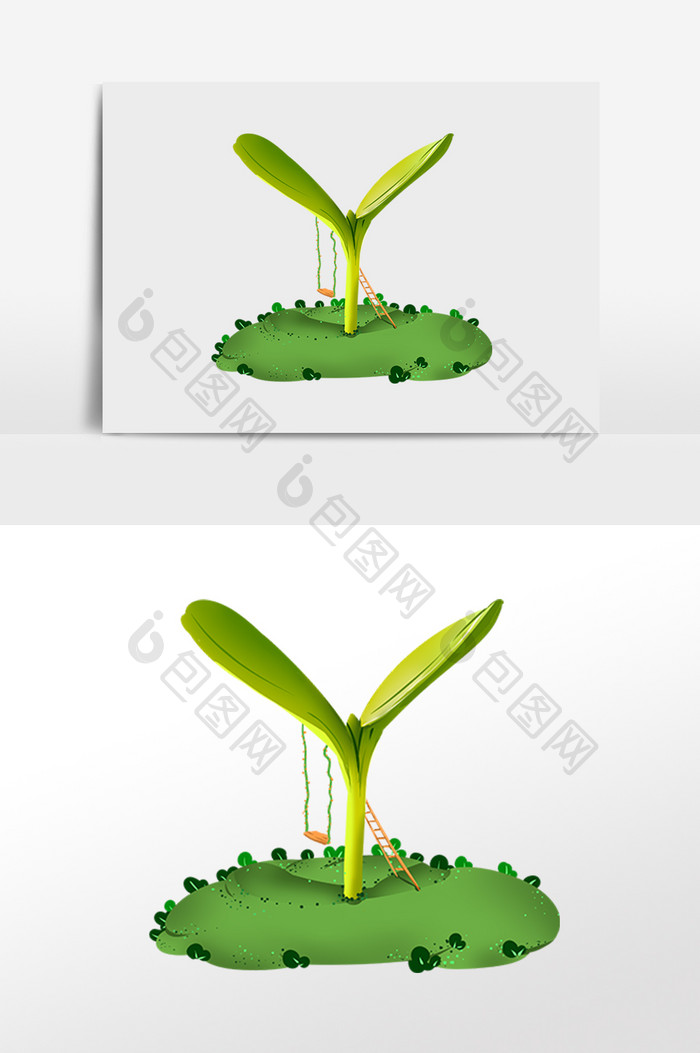 春天植物种子发芽