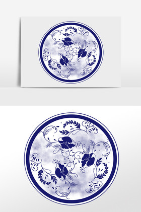 青花瓷瓷器瓷盘盘子图片