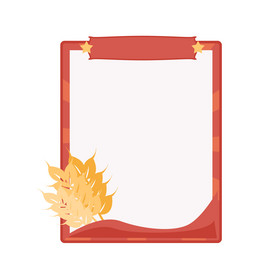 五一劳动节麦穗边框图片