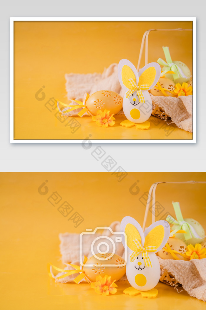 黄色复活节复活蛋摄影图图片图片