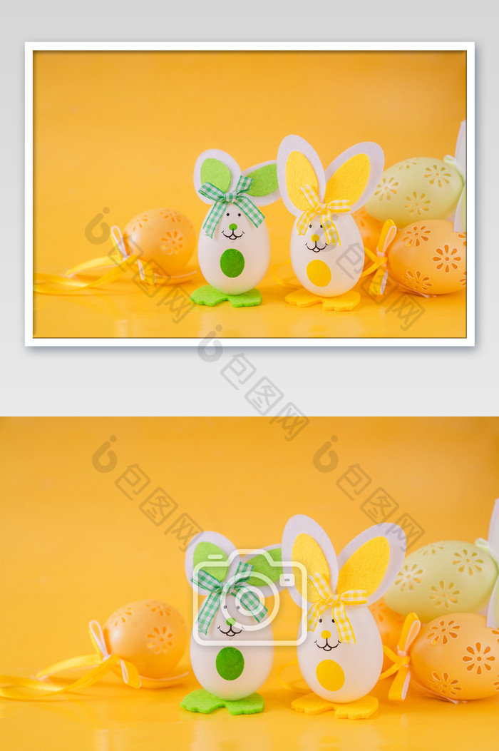 复活节复活蛋兔子摄影图图片图片