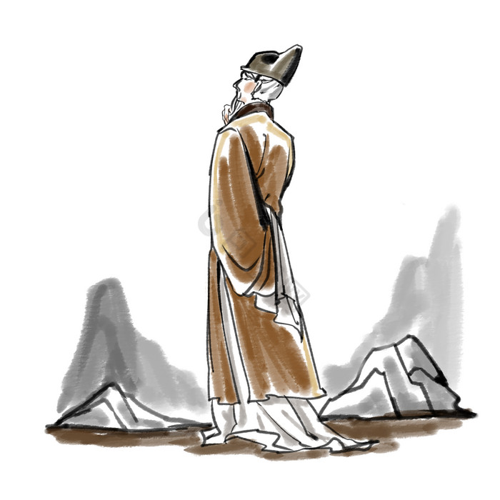 古代诗人图片-古代诗人素材免费下载-包图网