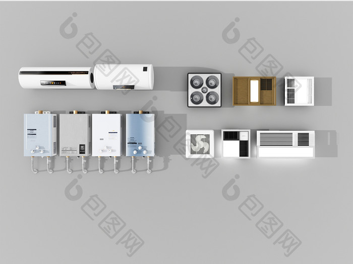 家用暖风机热水器电器模型