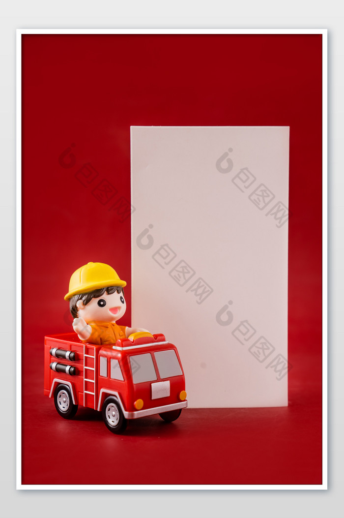 红色51五一劳动节消防员职业摄影图图片图片