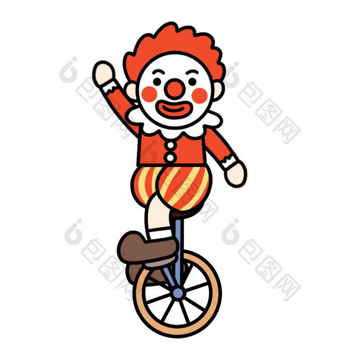 愚人节小丑表情包踩单车