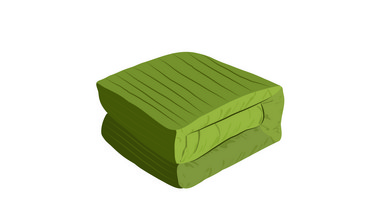 简约扁平画风生活用品家具类被子mg动画