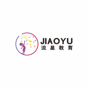 教育摘星早教在线辅导VI LOGO标志