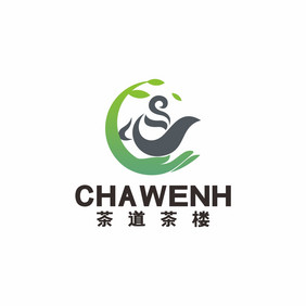 茶楼民宿茶馆茶壶茶文化LOGO标志VI