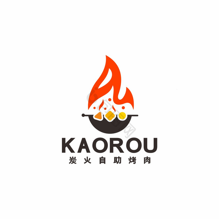 碳烤自助烧烤BBQ烤肉LOGO标志VI图片