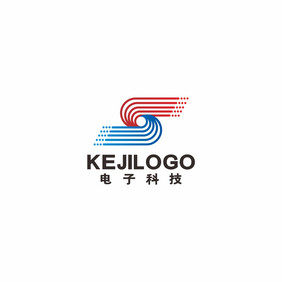 电子科技大气数码通讯LOGO标志VI