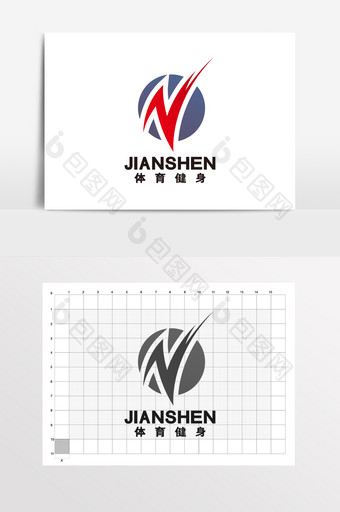 体育用品商店运动服LOGO标志VI图片