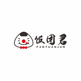 寿司日料饭团君刺身LOGO标志VI