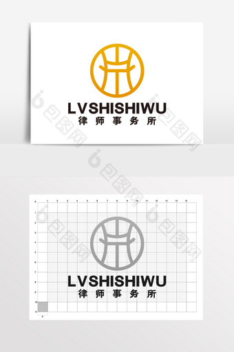 律师事务所公正法律咨询LOGO标志VI图片