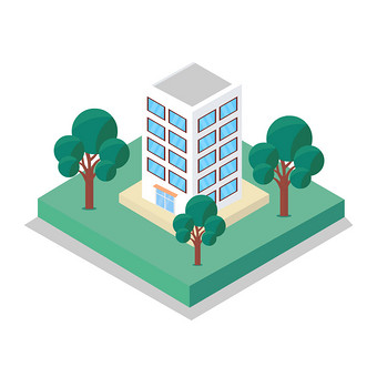 mg动画小区建筑楼盘动图gif