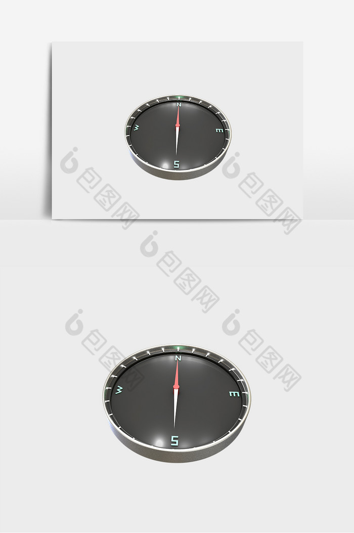 仿真指北针C4D元素图片图片