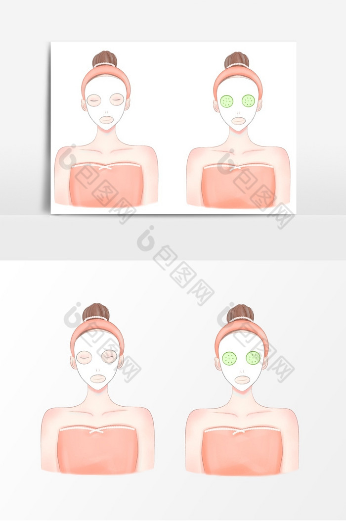 女性护肤面膜图片图片