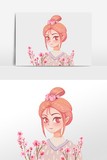 粉色桃花图片本素材所属分类为广告设计 ,主要用途为手绘卡通,尺寸为