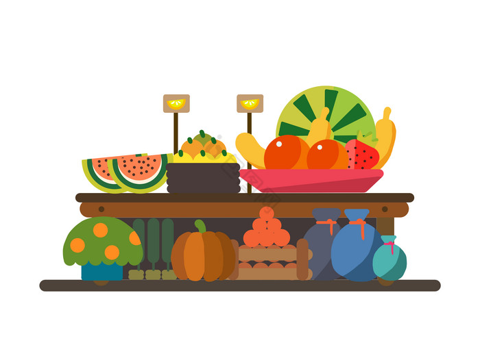 夏季水果装饰摆台