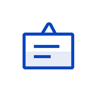 蓝色系统公告扁平化icon图标动图gif