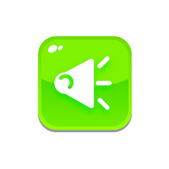 绿色手机渐变公告icon图标动图gif