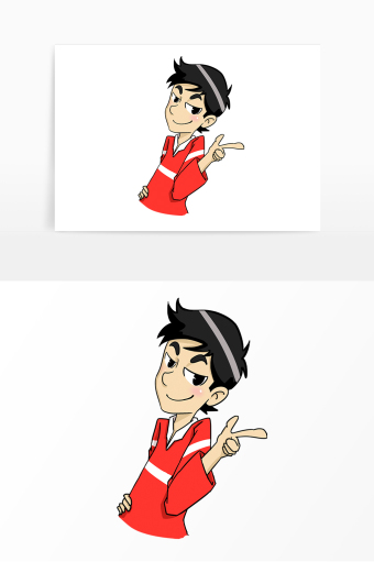 小男孩的简笔画