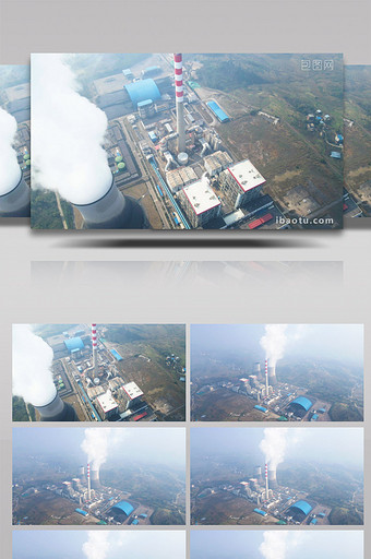 4K航拍现代工业工厂环境污染保护图片