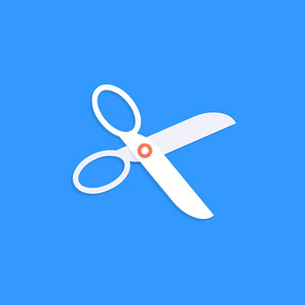 手工制作美容美发剪刀动图gif