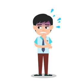 职员犯错害怕瑟瑟发抖动图gif