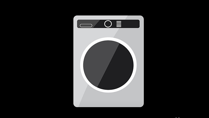 平面化扁平风家用电器类自动洗衣机mg动画