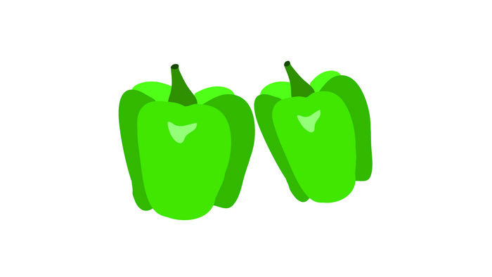 简约扁平画风食品类辣椒青椒mg动画