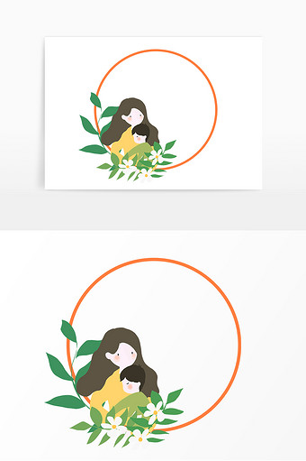 母亲节感恩母亲妈妈边框