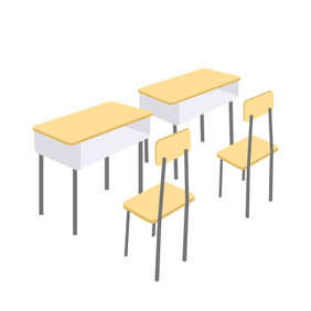 学校教室课桌桌椅