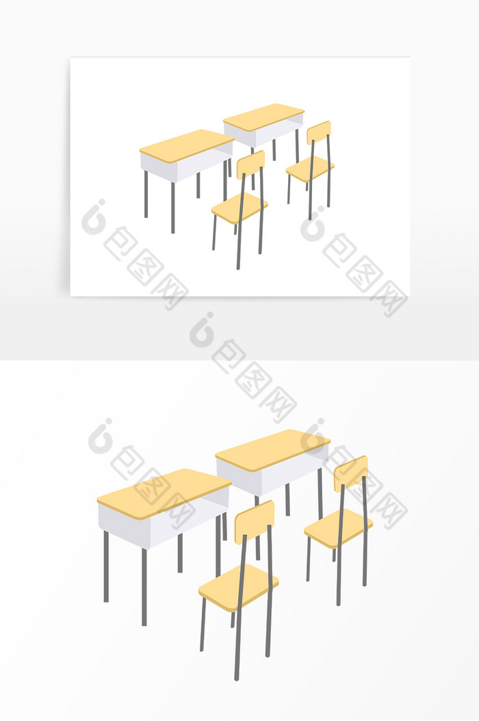 学校教室课桌桌椅图片图片
