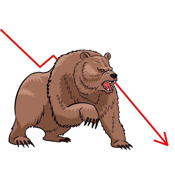 股市股票熊市股票下跌图片