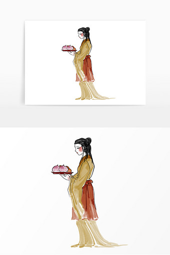 古代古风丫鬟女人