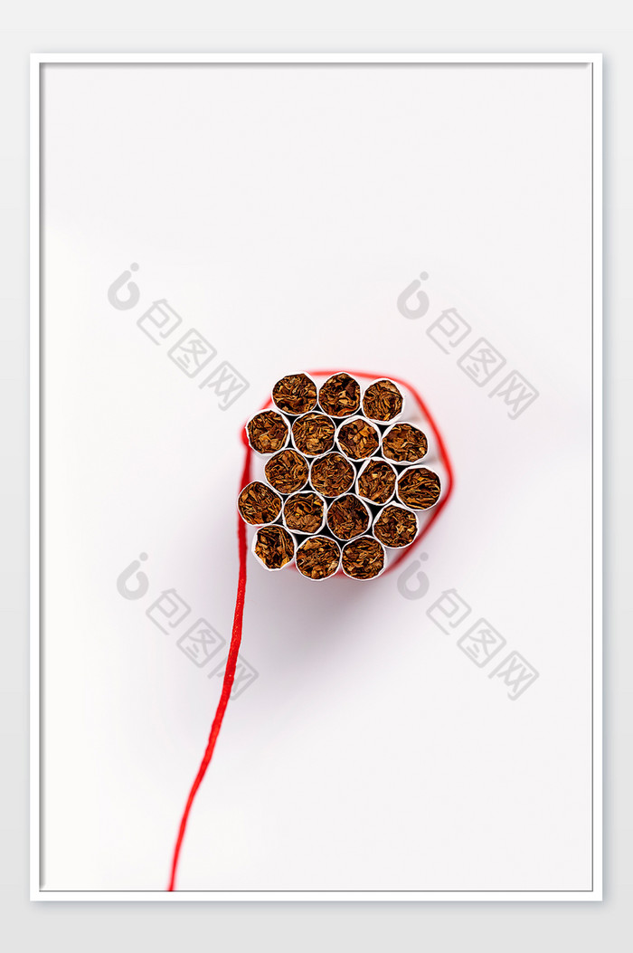 世界无烟日烟草创意白色海报图片图片
