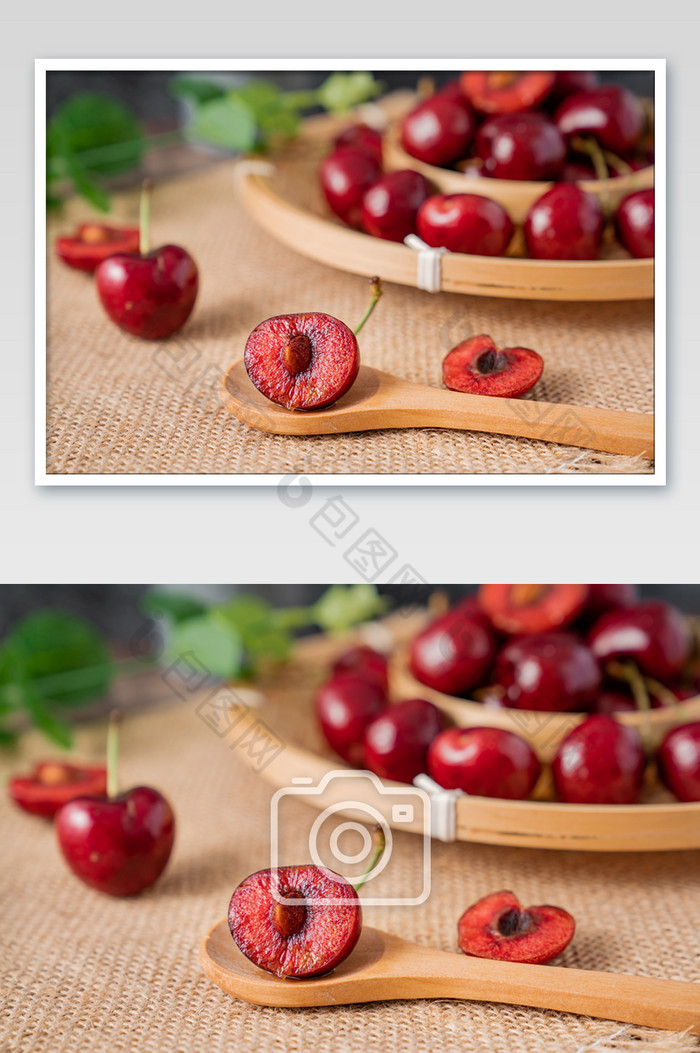 水果新鲜车厘子樱桃食品摄影图图片图片