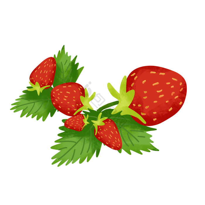 新鲜水果奶油草莓图片