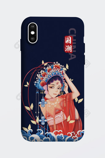 时尚中国风国潮手机壳包装图片
